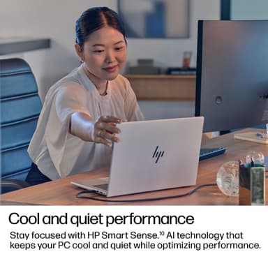 HP EliteBook 8 G1i Next Gen AI Wolf Pro Security Edition Copilot+ PC Intel Core Ultra 5 228V Laptop 35.6 cm (14") WUXGA 32 GB LPDDR5x-SDRAM 512 GB SSD Wi-Fi 7 (802.11be) Windows 11 Pro Silver view 6