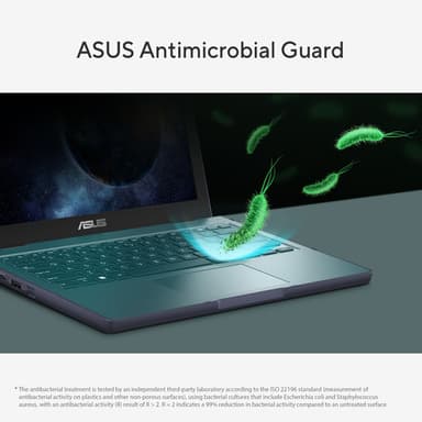ASUS BR12CT-C81XA-3Y Intel® N N150 Laptop 31 cm (12.2") WUXGA 8 GB LPDDR5-SDRAM 128 GB UFS Wi-Fi 6 (802.11ax) Windows 11 Pro Education Black, Grey view 17