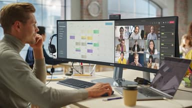 Philips 5000 series 49B2U5900CH/00 computer monitor 124 cm (48.8") 5120 x 1440 pixels Dual QHD LCD Black view 22