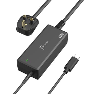 j5create JUP1265 65W PD USB-C® Power Adapter - UK view 1
