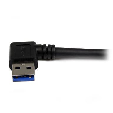 StarTech.com 1m Black SuperSpeed USB 3.0 (5Gbps) Cable - Right Angle A to B - M/M view 3