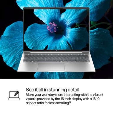 HP ProBook 4 G1iR Intel Core 5 120U Laptop 40.6 cm (16") WUXGA 16 GB DDR5-SDRAM 256 GB SSD Wi-Fi 6E (802.11ax) Windows 11 Pro Silver view 13