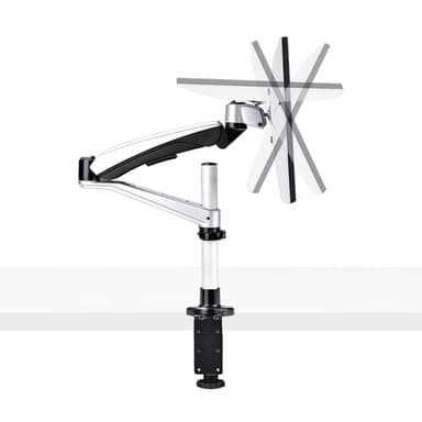 StarTech.com Desk Mount Monitor Arm For 27in 16:9 or 30in 21:9 Ultrawide Screens, VESA 75x75/100x100, Tool-Less Mechanical Spring Arm, C-Clamp/Grommet, TAA view 9