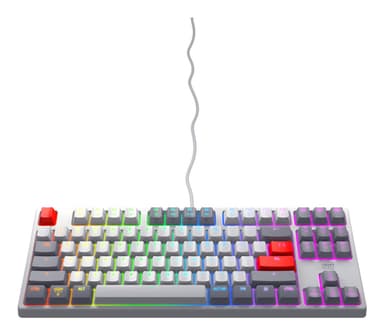 CHERRY K4V2 RGB Tenkeyless Retro edition, Mechanical gaming keyboard, US view 2