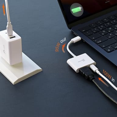 j5create JCA152 USB-C® to 4K HDMI™ Adapter with Power Delivery, Black view 5