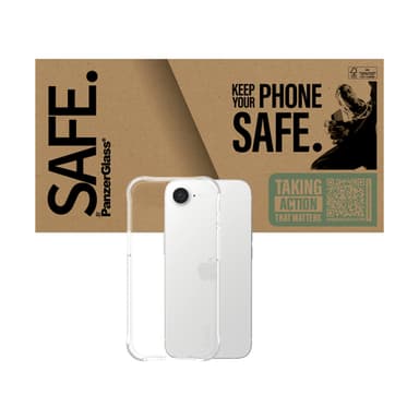 PanzerGlass SAFE. by ® TPU Case Transparent iPhone 17e | 16e view 2