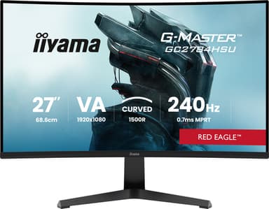 iiyama G-MASTER GC2784HSU-B1 computer monitor 68.6 cm (27") 1920 x 1080 pixels Full HD LCD Black view 1