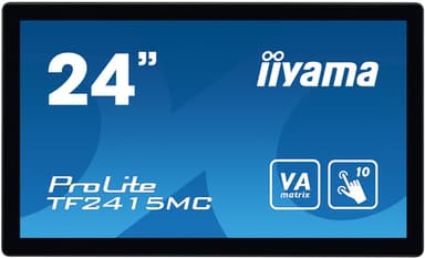 iiyama ProLite TF2415MC-B2 computer monitor 60.5 cm (23.8") 1920 x 1080 pixels Full HD LED Touchscreen Multi-user Black view 3