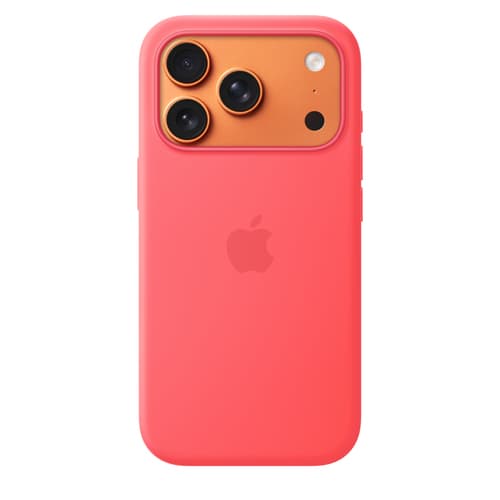 Apple iPhone 17 Pro Silicone Case with MagSafe – Bright Guava