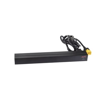 APC NetShelter Basic Rack PDU, 1U, 1PH, 3.7kW 230V 16A or 3.3kW 208V 16A, x12 C13 outlets, C20 cord view 18
