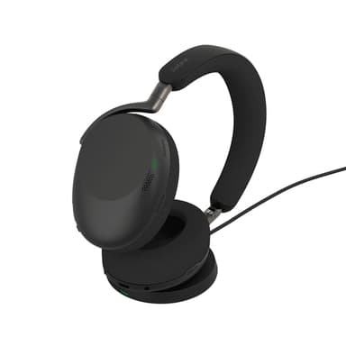 Jabra Evolve3 85 Headset Wired & Wireless Head-band Calls/Music USB Type-A Bluetooth Black view 2