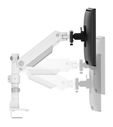Neomounts DS65S-950WH2 Monitor arm 24-34" - gas spring - Topfix - multi-adjustable - 180°-stop view 9