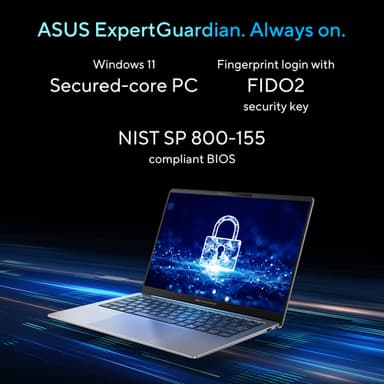 ASUS ExpertBook P5 P5405CSA-U731X Intel Core Ultra 7 258V Laptop 35.6 cm (14") WQXGA 32 GB LPDDR5x-SDRAM 1 TB SSD Wi-Fi 6E (802.11ax) Windows 11 Pro Grey view 14