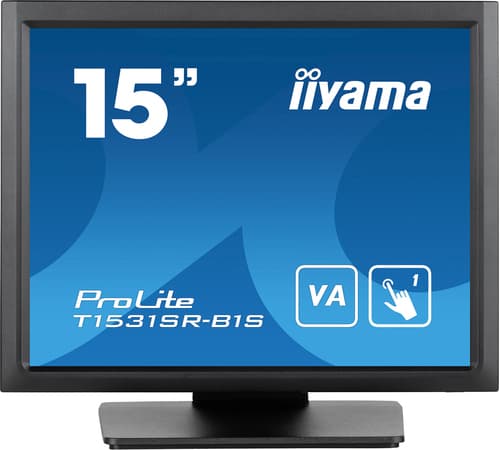 iiyama T1531SR-B1S computer monitor 38.1 cm (15") 1024 x 768 pixels XGA LCD Touchscreen Black