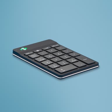 R-Go Tools Numeric keypad R-Go Numpad Break, ergonomic numeric keypad with break software, bluetooth, black view 1
