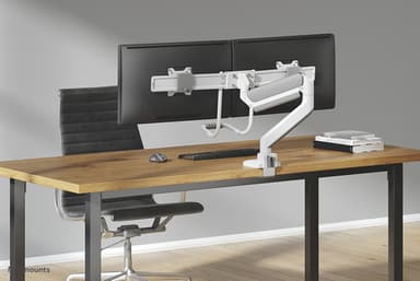 Neomounts DS75-450WH2 Monitor arm 17-32" - gas spring - Topfix - 180°-stop view 17