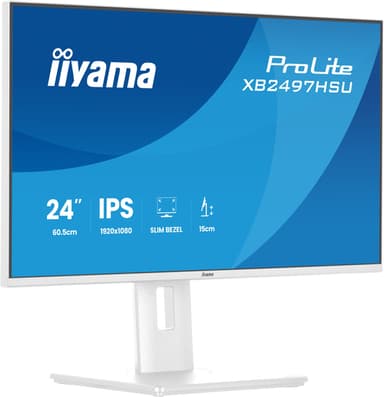 iiyama ProLite XB2497HSU-W1 computer monitor 60.5 cm (23.8") 1920 x 1080 pixels Full HD LED White view 5