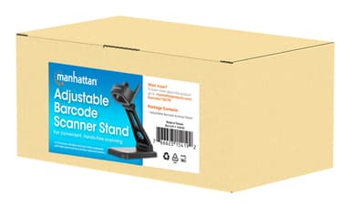 Manhattan Adjustable Barcode Scanner Stand, Height and Angle Adjustable, suitable for barcode scanner products 153997, 154116 and 154185, Black, Lifetime Warranty view 8