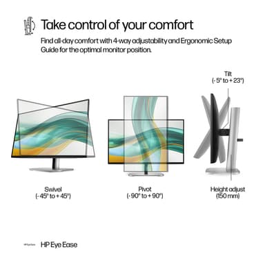 HP Series 5 Pro 23.8 inch FHD Monitor - 524pf view 10