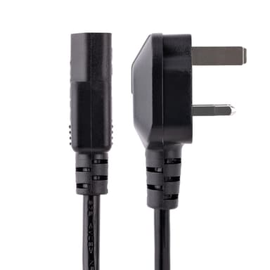 StarTech.com 10ft (3m) UK Computer Power Cable, 18AWG, BS 1363 to C13, 10A 250V, Black Replacement AC Power Cord, Kettle Lead / UK Power Cord, PC Power Supply Cable, TV/Monitor Power Cable view 4