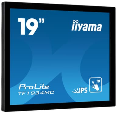 iiyama ProLite TF1934MC-B7X computer monitor 48.3 cm (19") 1280 x 1024 pixels SXGA LED Touchscreen Black view 1