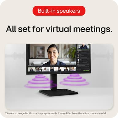 LG 24BA450-B computer monitor 60.5 cm (23.8") 1920 x 1080 pixels Full HD Black view 3