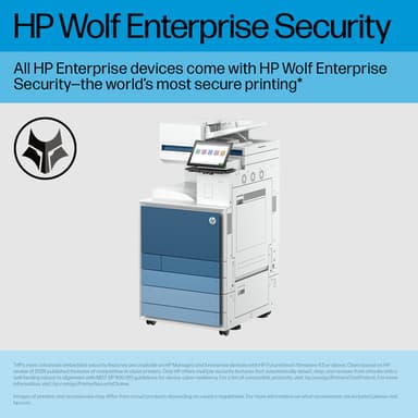 HP LaserJet Enterprise 8801z Multifunction Color Printer, Only Ethernet; Duplex; Copier, Scanner view 10