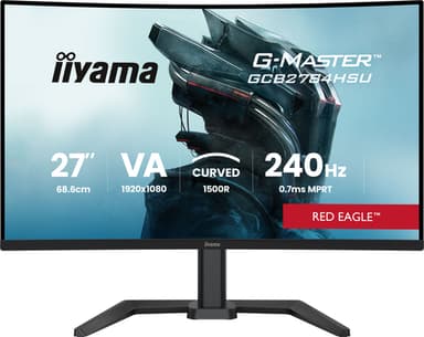 iiyama G-MASTER GCB2784HSU-B1 computer monitor 68.6 cm (27") 1920 x 1080 pixels Full HD LCD Black view 1