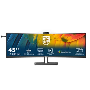 Philips 6000 series 45B1U6900CH/00 computer monitor 113 cm (44.5") 5120 x 1440 pixels UltraWide Dual Quad HD LED Black view 1