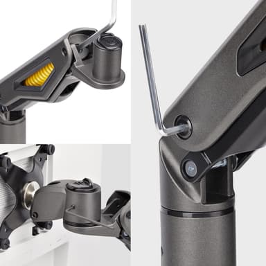 StarTech.com Desk Mount Monitor Arm, Up To 32" Display, Max 22lb/10kg, VESA 75x75/100x100, C-Clamp, Fully Articulating, Mechanical Spring, TAA-compliant view 8