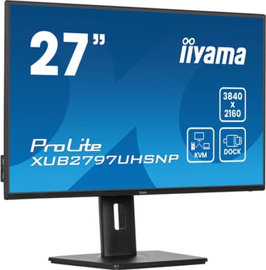 iiyama ProLite XUB2797UHSNP-B1 computer monitor 68.6 cm (27") 3840 x 2160 pixels 4K Ultra HD LED Black view 4