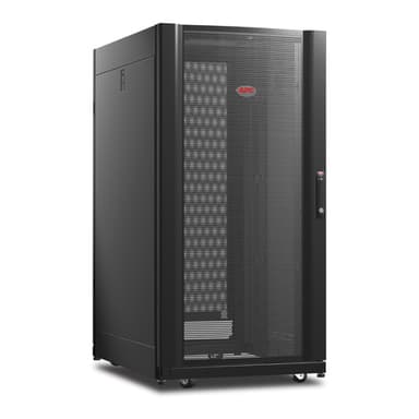 APC NetShelter AV, Server Rack Enclosure, 24U, 10-32 Threaded Rails, Black, 1199H x 600W x 806D mm view 2