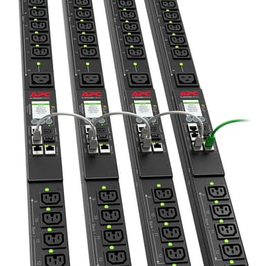 APC Rack PDU, 9000 switched, 0U, 30A, 200V and 208V, 21 C13 and C15, 3 C19 and C21 sockets view 7