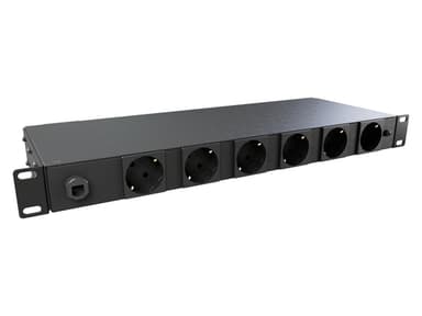 Vertiv PowerGo Monitored PDU|1U|Schuko inlet 230V 16A|6 Schuko view 1