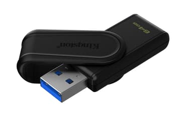 Kingston Technology DataTraveler 64GB Portable USB 3.2 Gen 1 Exodia S (Black/Black) view 2