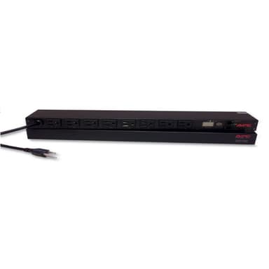 APC NetShelter Switched Rack PDU, 1U, 1.4kW, 120V, 15A, 8 NEMA 5-15R outlet view 2