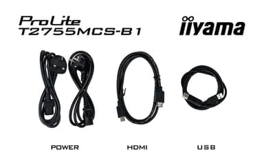 iiyama ProLite T2755MSC-B1 computer monitor 68.6 cm (27") 1920 x 1080 pixels Full HD LED Touchscreen Tabletop Black view 10