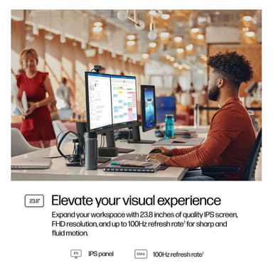 HP Series 3 Pro 23.8 inch FHD Monitor - 324ph view 7
