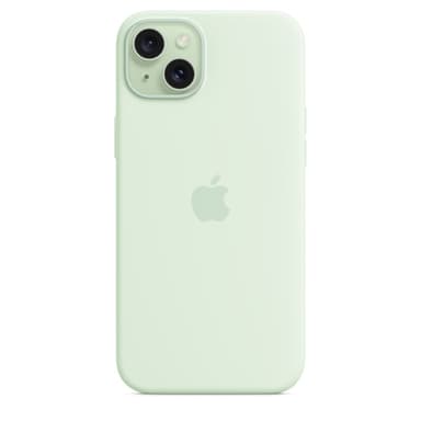 Apple iPhone 15 Plus Silicone Case with MagSafe - Soft Mint view 4