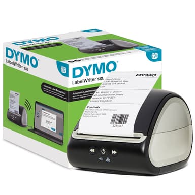 DYMO LabelWriter 5XL Label Printer | Automatic Label Recognition Label Maker | Prints Extra-Wide Shipping Labels from AmazonDHL & More | Perfect for eCommerce Sellers | EU 2 Pin Plug view 1