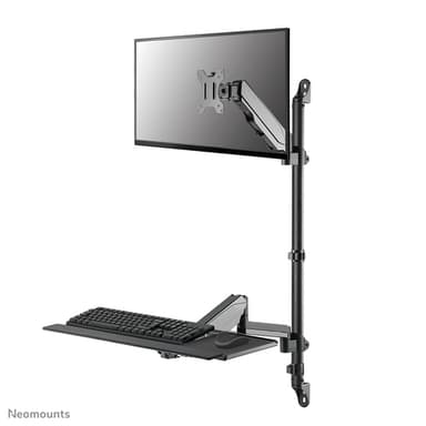 Neomounts WL90-325BL1 Sit-stand workstation wall 17-32" - gas spring view 1
