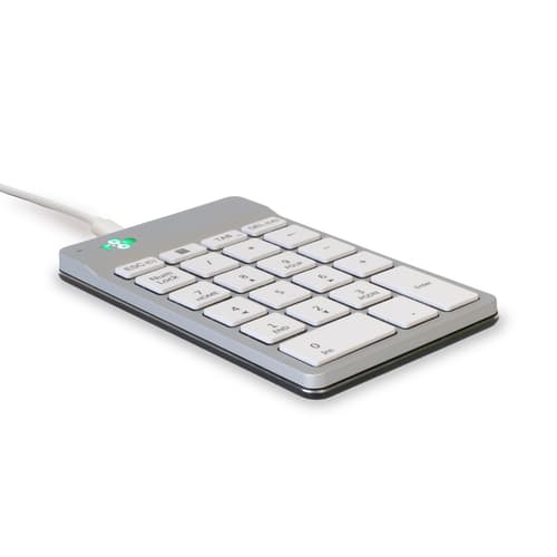 R-Go Tools Numeric keypad R-Go Numpad Break, ergonomic numeric keypad with break software, wired, white
