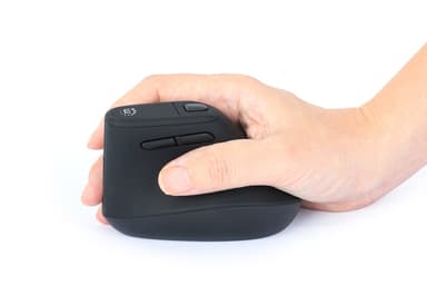 Manhattan Ergonomic Vertical Wireless Mouse (Right Handed), Black, Adjustable 800/1200/1600dpi, 2.4Ghz (effective range up to 10m), Six Button with Scroll Wheel, Nano USB-A receiver, AA battery (included), Three Year Warranty view 8