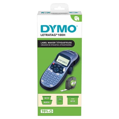 DYMO LetraTag LT-100H Handheld Label Maker | ABC Keyboard Label Printer with Easy-to-Use13 Character LCD Screen | for Home or Office | Blue view 1