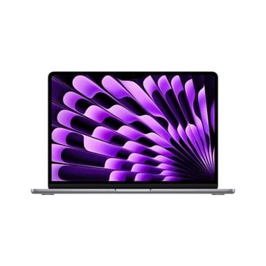 Apple MacBook Air 13-inch : M3 chip with 8-core CPU and 10-core GPU, 16GB, 512GB SSD - Space Grey view 1