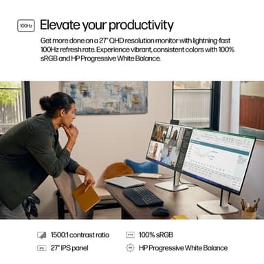 HP Series 5 Pro 27 inch QHD Monitor - 527pq view 10