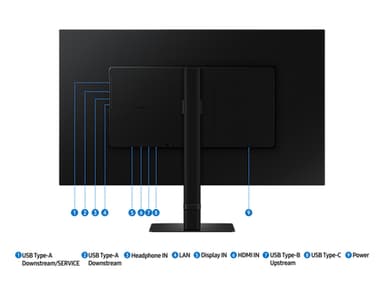 Samsung LS32D800UAU computer monitor 81.3 cm (32") 3840 x 2160 pixels 4K Ultra HD Black view 17