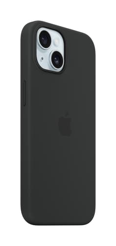 Apple iPhone 15 Silicone Case with MagSafe - Black view 1