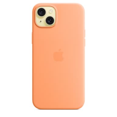 Apple iPhone 15 Plus Silicone Case with MagSafe - Orange Sorbet view 3
