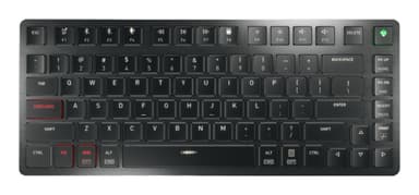 CHERRY KW X ULP 2.0 MINI keyboard Home/Office USB + RF Wireless + Bluetooth QWERTY US English Black view 1